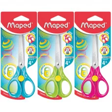 Ножницы детские Maped "Sequrity 3D" 13см, эргономичные ручки, блокировка лезвий, ассорти, европодвес Maped 259831
