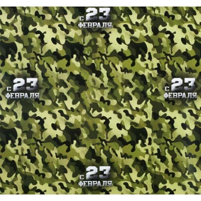 Бумага упаковочная глянец «Камуфляж», 100×70 см 2878249