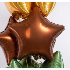 Шар (19\'\'/48 см) Звезда, Терракота, Бохо, 1 шт. 228508