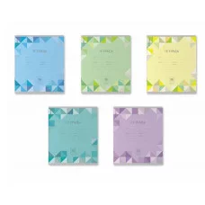 Тетрадь школьная ученическая ErichKrause Optima Rhombs ассорти 18 листов линейка 52445