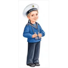 Плакат фигурный А3 Империя Поздравлений Мальчик-моряк 59506