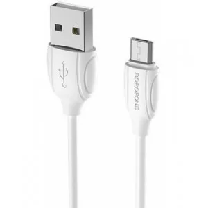Кабель USB - микро Borofone BX19 Benefit 1.0м круглый 2.0A ПВХ чёрный 6931474701770