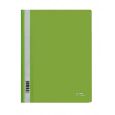 Папка-скоросшиватель пластик. СТАММ А4, 180мкм, салатовая с прозр. верхом 362117