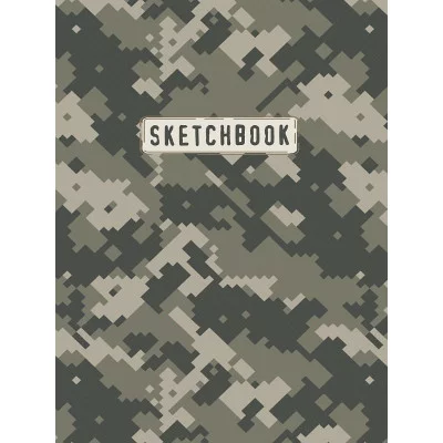 СКЕТЧБУК А5. КАМУФЛЯЖ (выб.лак, зелёная резинка) 467-0-159-10065-2