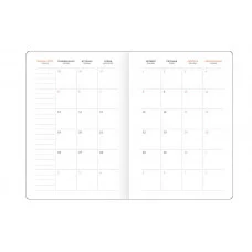 Ежедневник датированный 2026г., А5, 176л., твердый переплет, кожзам, BG "Winner. Gray", серо-голубой 380077