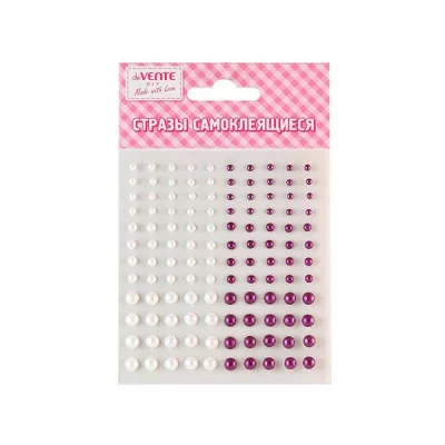 Наклейки в наборе стразы 120шт "Жемчуг" е/п DEVENTE 8004062 188264