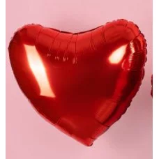 Шар (18\'\'/46 см) Сердце, Красный, Сатин, 1 шт. 180000MR