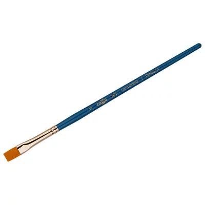 Кисть художественная синтетика Гамма "Галерея", плоская №8, короткая ручка 299986