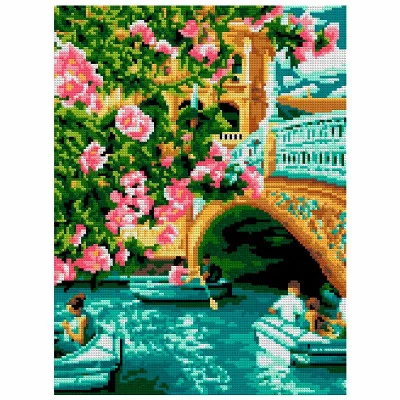 Набор для творчества Алмазная мозаика Мост в Севильи 30*40 см полное заполнение Ам-046 LORI Ам-046