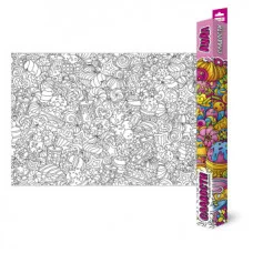 Большая раскраска. Дудл. Сладости. 101х69 см. ГЕОДОМ