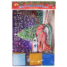 МОЗАЙКА МЯГКАЯ. формат А3. Новогодняя машина (Арт. М-1305) М-1305