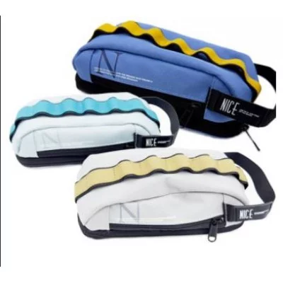 Пенал DF-173 "Nice" Косметичка, текстиль, 2 отделения на молнии, с ручкой, ассорти, уп ПВХ 330972