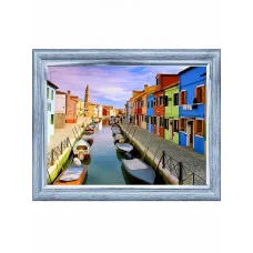 Алмаз. моз. (класс.) 30х40 см, с подр.,с полн. заполн. (29цв.) ЯРКИЕ ДОМИКИ ПО БЕРЕГАМ КАНАЛА. ST947