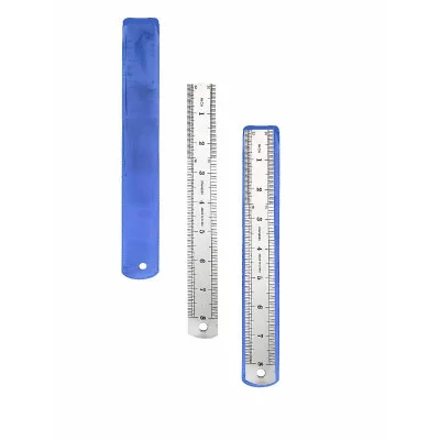 TM"Profit"Линейка стальная (Л-6762) 20 см, толщина 0,3 мм, в пвх чехле,  Л-6762