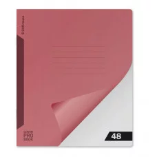 Тетрадь общая ученическая с пластиковой обложкой на скобе ErichKrause CoverProBook Reef matt, коралловый, А5+, 48 листов, клетка 1шт 63787