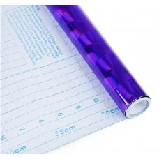 Пленка самоклеящаяся голография фиолетовая 1028 квадраты 0,45м х3м 3мкр 3221789