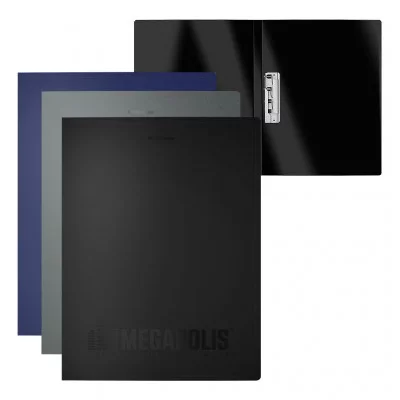 Папка с боковым зажимом пластиковая ErichKrause MEGAPOLIS, A4, ассорти 1шт 50139