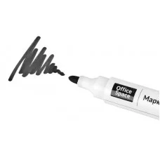 Маркер для белых досок OfficeSpace черный, пулевидный, 3мм 324655