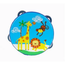 Деревянная игрушка. Бубен 15см в пакете И-2537