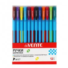 Набор ручек 12цв "Trio Soft" 0.7/135мм корпус трехгранный голубой е/п DEVENTE 5073019 084752