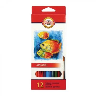 Карандаши акварельные KOH-I-NOOR "Рыбки" 12 цв. (04KS)