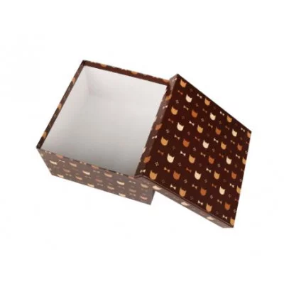 Коробка квадратная подарочная 1 шт Джентлкот 20 х 20 х 10 см РазборПП-3361