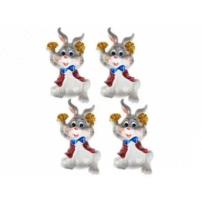 Магнит Озорной заяц, в ассортименте. НПР-7585