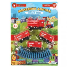 Железная дорога длина полотна 90см., на бат., блистер 28*21,5*3 см ИГРАЕМ ВМЕСТЕ 305991