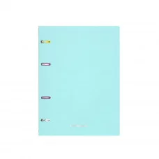Тетрадь общая с пластиковой обложкой на кольцах ErichKrause Pastel Mint, А5, 80 листов, клетка 53702