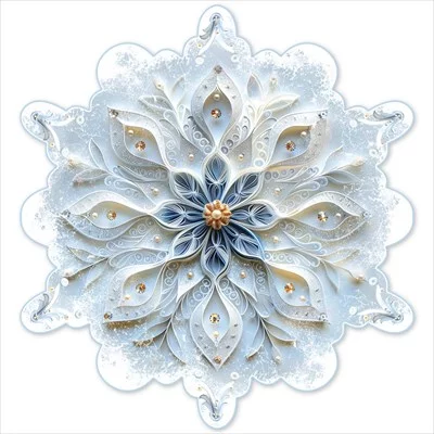 Украшение на скотче "Снежинка" 9201699