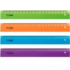 Линейка 20см INTENSIVE ассорти 1шт СТАММ ЛН134 Лин184