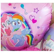 Шар (18\'\'/46 см) Сердце, My Little Pony, Лошадки Пинки Пай и Радуга, Розовый, 1 шт. 201706