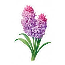 Украшение на скотче "Гиацинты сиреневые" АО Праздник 5.0002400