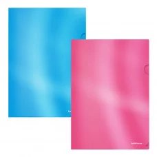 Набор из 4 папок-уголков пластиковых ErichKrause Glossy Bubble Gum арома A4 непрозрачный ассорти 54843
