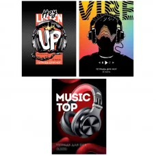 Тетрадь для нот 32л., А4, на скрепке ArtSpace "Music vibe" (вертик.) 338568