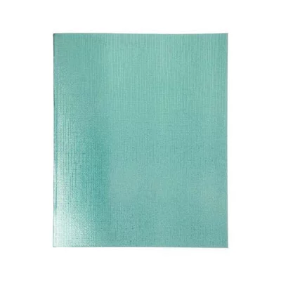 Тетрадь 48л линейка бумвинил "Metallic" мята HATBER 48Т5бвВ2 220875