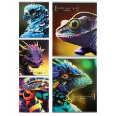 Тетрадь КЛЕТКА 48л. КРАСОЧНЫЕ ЖИВОТНЫЕ (48-3243) цвет мел обл, песок 48-3243