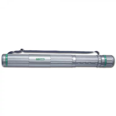 Тубус для чертежей СТАММ телескопический, диаметр 8,5 см, 70-110 см, А0, серый, на ремне, ПТ12