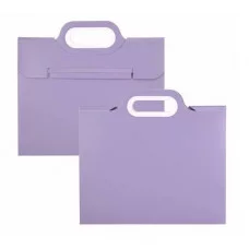 Папка-картотека Alingar 332х302 мм на резинке прорезная ручка пластик 700 мкм 11 отделений сиреневый 1шт AL12817/2