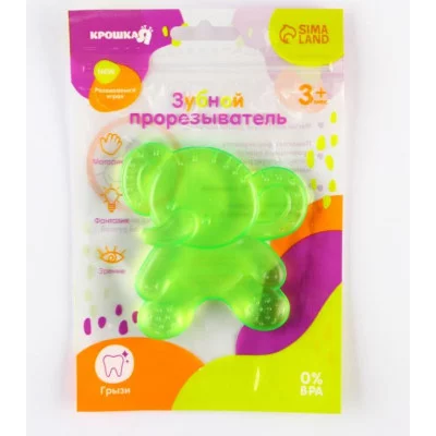 Прорезыватель охлаждающий с водой «Слоник», цвет МИКС, Крошка Я 4780602