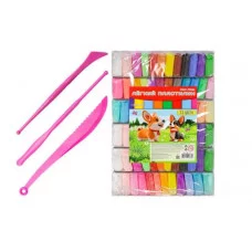 Масса для лепки. Лёгкий пластилин 72 цв 3 стека. НД-1803