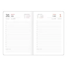 Ежедневник датированный 2026г., А5, 176л., твердый переплет, кожзам, BG "Nebraska. Blue", синий 380096