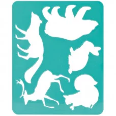 Трафарет-раскраска контурный, Стамм "Лесные звери", пакет, европодвес 167555