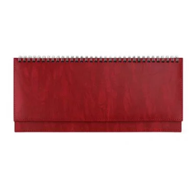 ПЛАНИНГ 56 л. недатир. EVERYDAY CHRONICLES - RED (56-5043)греб,кожзам(красный),отстроч,300х130мм 56-5043