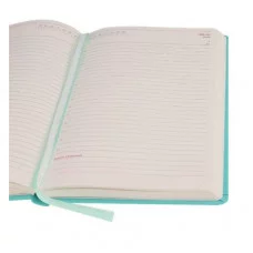 Ежедневник A5, 136 л. недатир. MILD SHADES-БИРЮЗОВЫЙ (136-7568) кожзам, софт-тач с тисн,цв.лам.обл. 136-7568