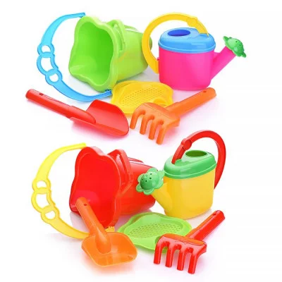 Песочный набор № 118 (ведро 0,6 л, сито, грабли 19 см, совок 19 см, лейка 0,3 л) 1818