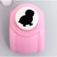 Дырокол фигурный Цыплёнок d=1,5 см МИКС 3х4х3,5 см 7882148