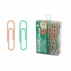 Скрепки металлические с виниловым покрытием ErichKrause Pastel Bloom, 28мм, ассорти 1шт 62051