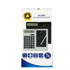 Калькулятор с графическим планшетом Alingar 12 разрядов 162*80*14 мм двойное питание черный раскладной стилус батарея в комплекте 1шт AL13236