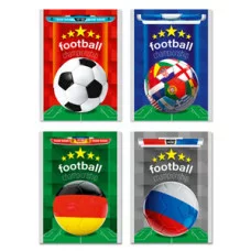 БЛОКНОТ А6 24л. ФУТБОЛЬНАЯ ТЕМА Б24-6236 ассорти, на скрепке